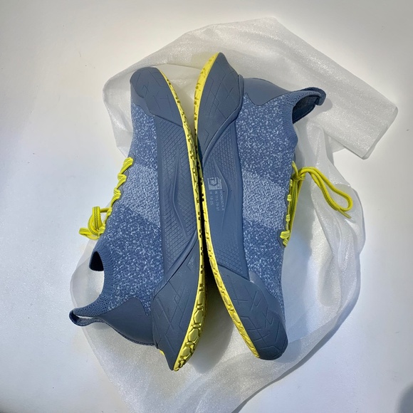 Deckers X Lab X-SCAPE Knit Low Sneakers Blue/Yellow Size 7 - Picture 5 of 10